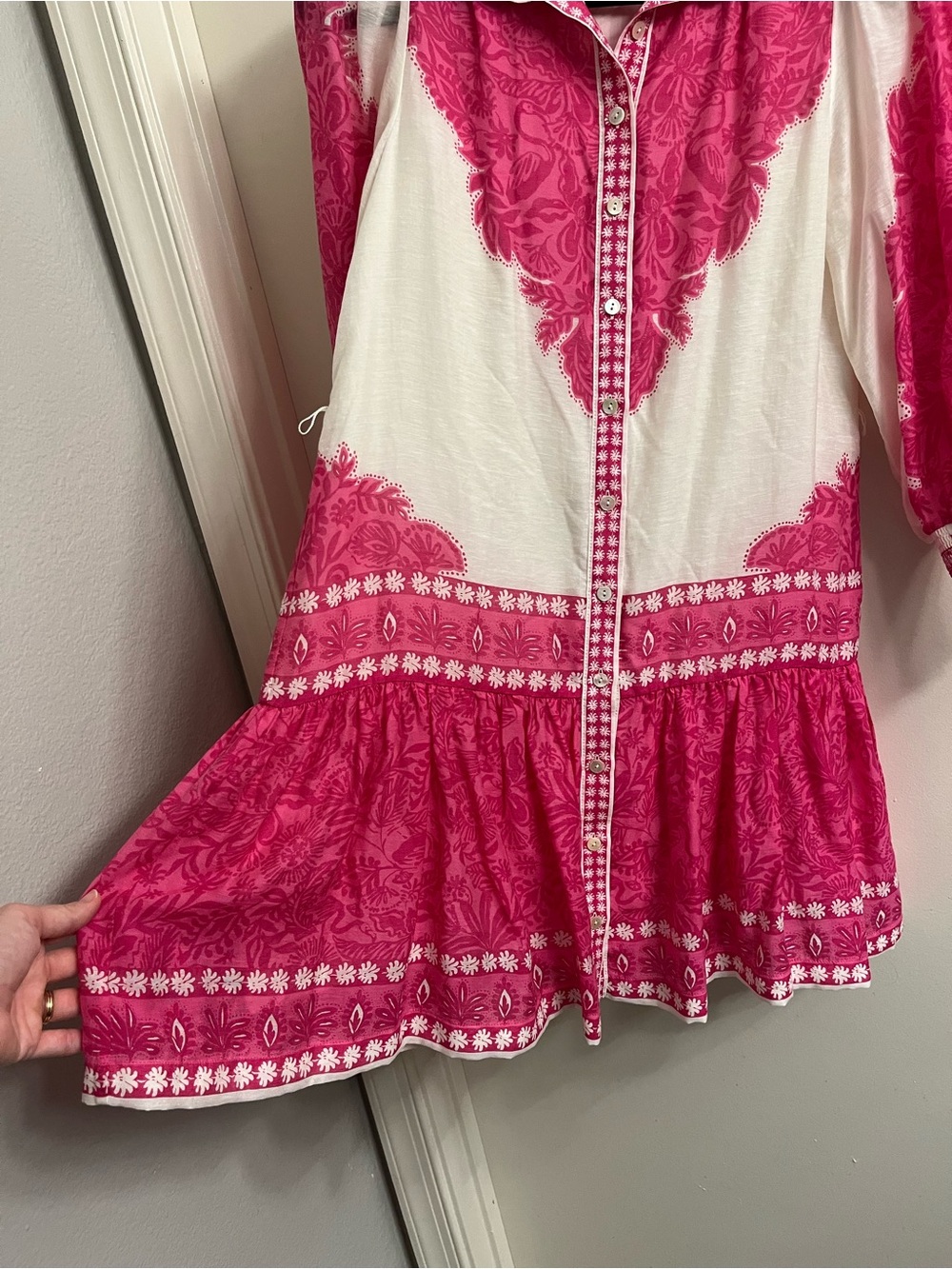 Lilly Pulitzer Drena Long Sleeve Mini Dress Pink - Picture 6 of 14